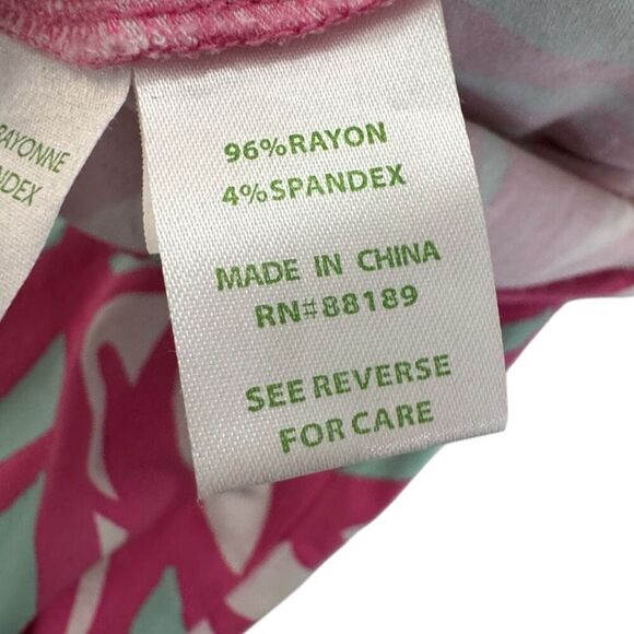 Lilly Pulitzer Georgia May Pant – Capri Pink Papaya Playa, Size Small - Picture 7 of 8